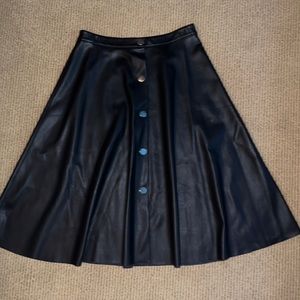 Zara pleather skirt size medium